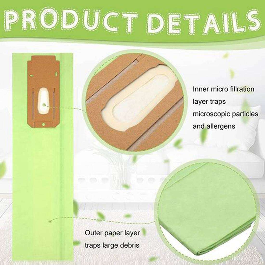 6 Pcs Vacuum Bags for Oreck Type Cc Xl Xl2 Dust Bag Garbage Bag