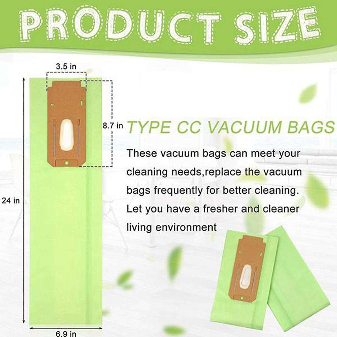 6 Pcs Vacuum Bags for Oreck Type Cc Xl Xl2 Dust Bag Garbage Bag