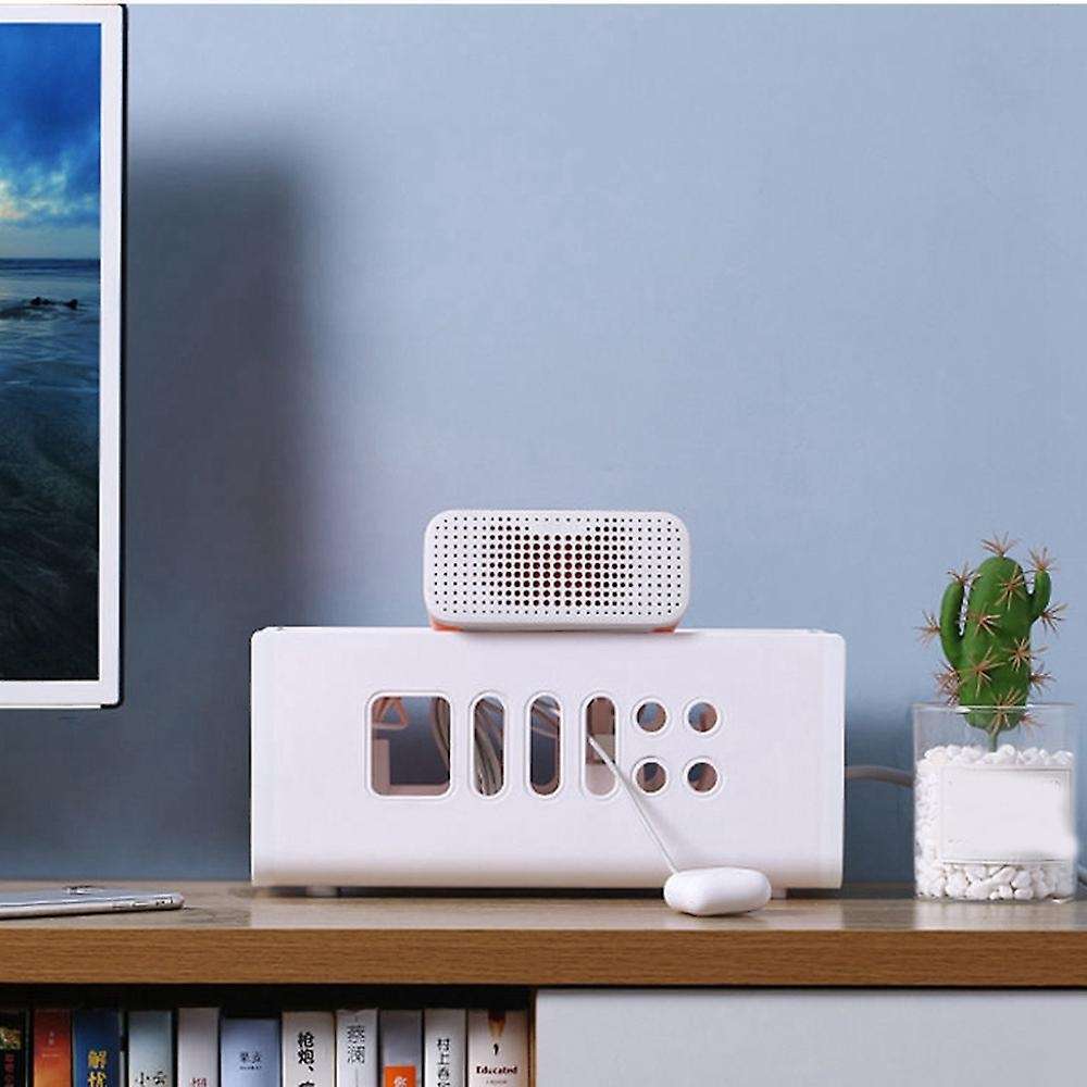 Cable Extension Cord Wire Bin Mobile Charger Electrical Holder Yellow