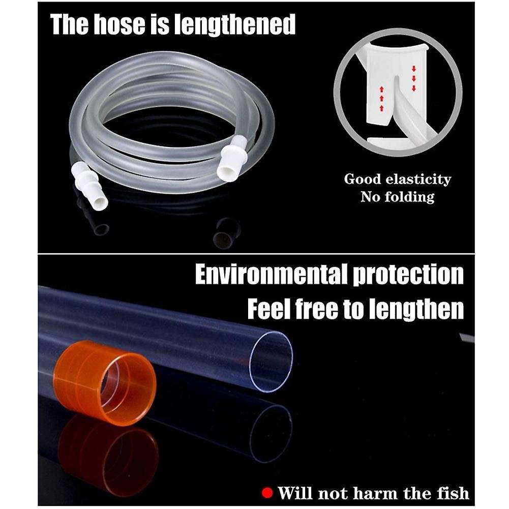 Aquarium Gravel Vacuum Cleaner Fast Fish Tank Siphon Cleaning Seaweed