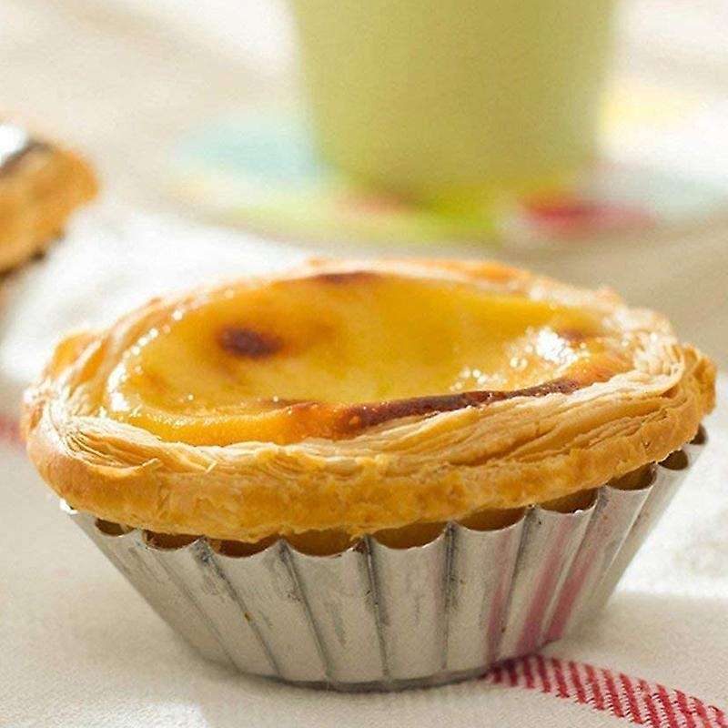 Egg Tart Mold Baking Cups Tins,50pcs Mini Pie Pans Muffin Baking Cups