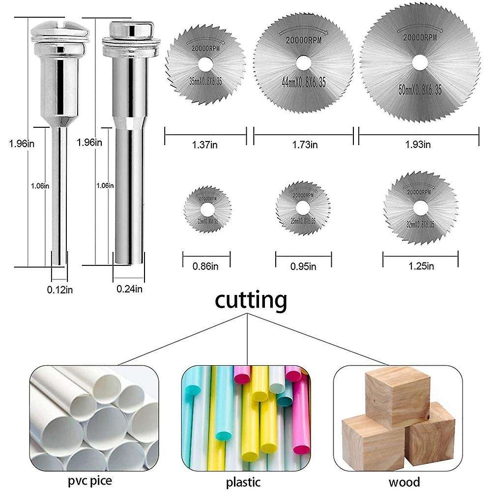 Rotary Cutting Wheels Tool Kit, Mini Hss Saw Blades Cutter