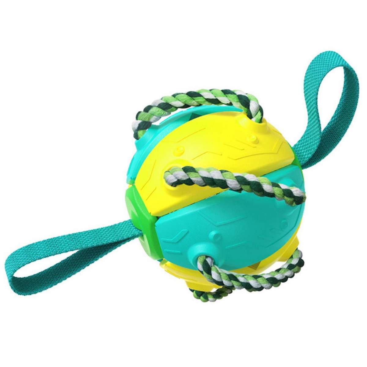 Outdoor Training Dog Toys Football Bite Resistance Toy-blue+yellow