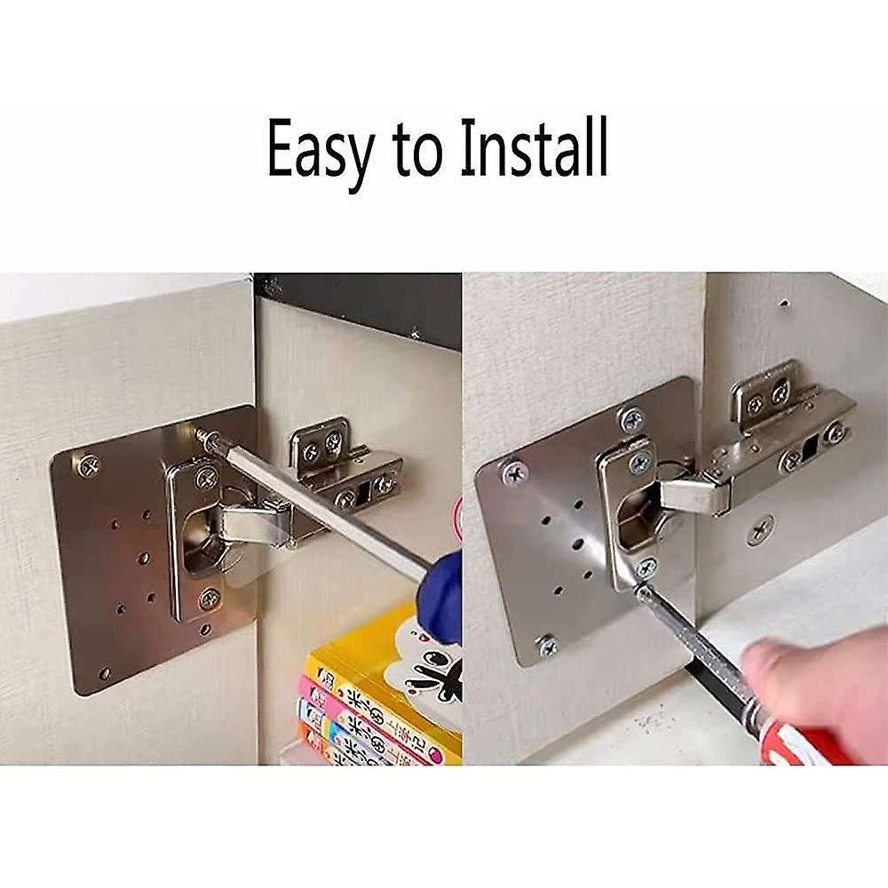 6pcs Hinge Repair Plate for Furniture Cabinet Drawer Door Window