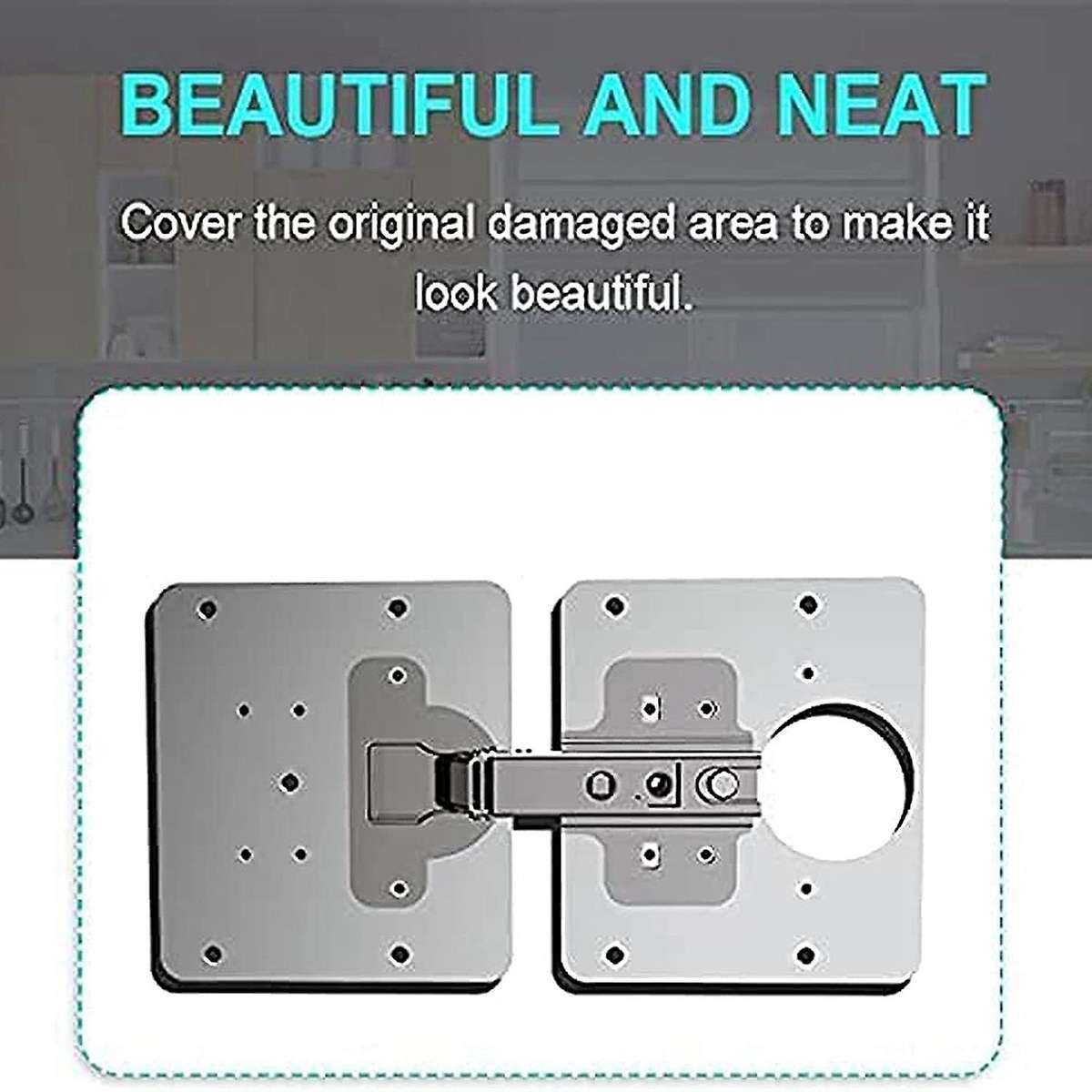 6pcs Hinge Repair Plate for Furniture Cabinet Drawer Door Window