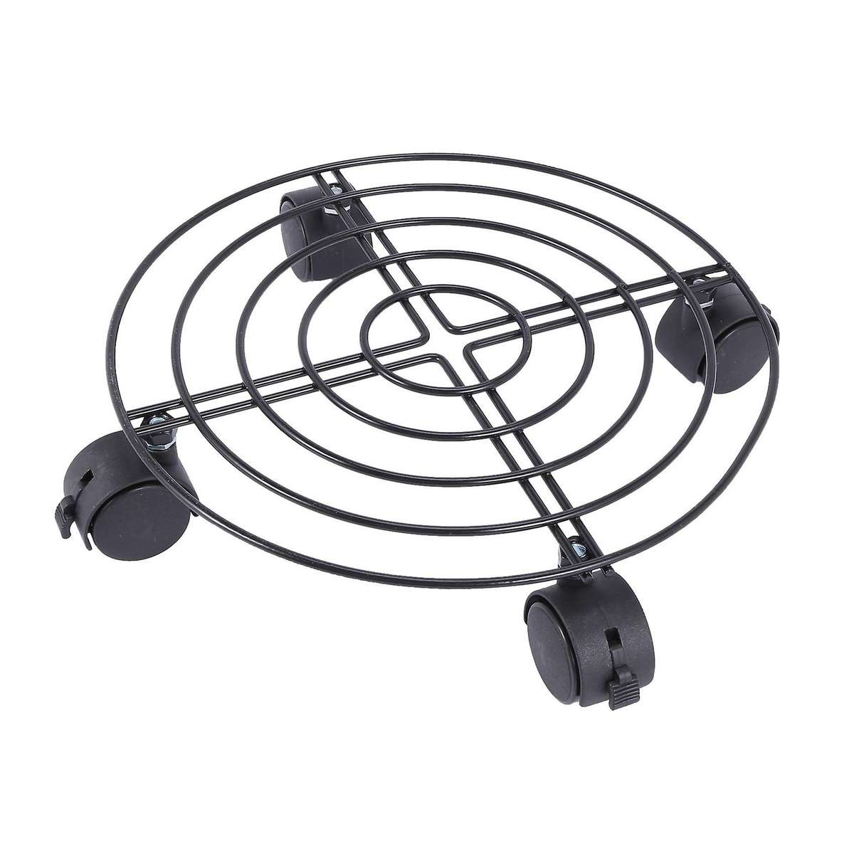 Metal Plant Flower Pot Trolley Caddy On Wheels Indoor Outdoor Tools