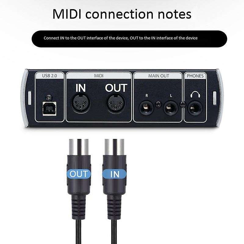 Doremidi Mtu-11 Midi to Usb C Type C Converter with Light for Android