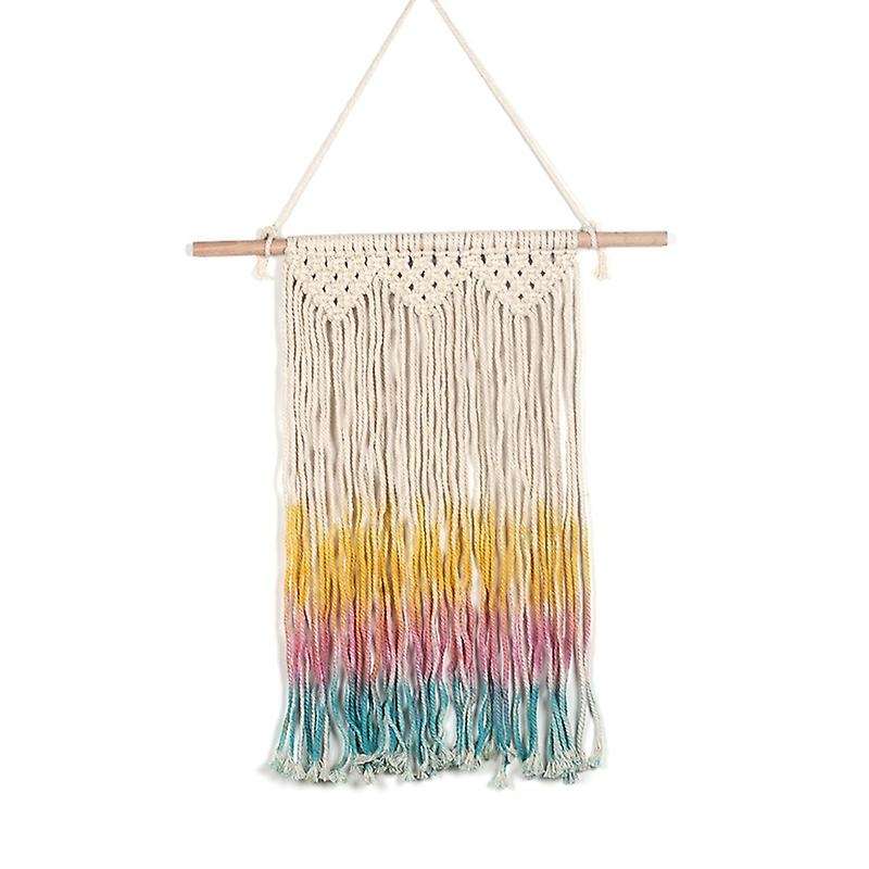 Macrame Wall Hanging Woven Wall Art Macrame Tapestry with Tassel
