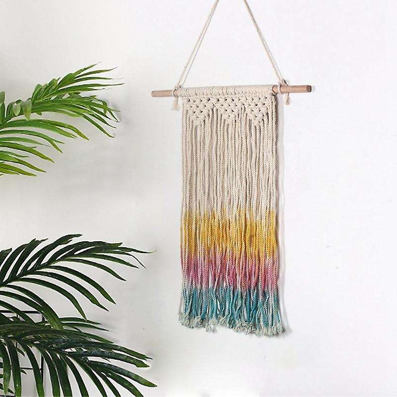 Macrame Wall Hanging Woven Wall Art Macrame Tapestry with Tassel