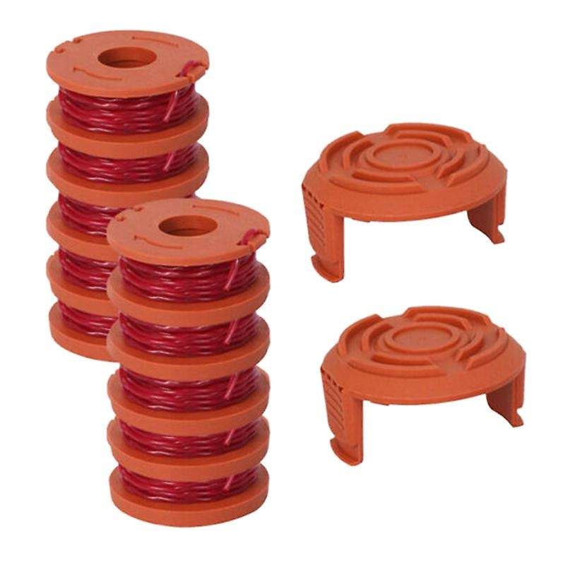 12 Pack Replacement Spool String Trimmer Line 10 Pack Spool and 2 Cap