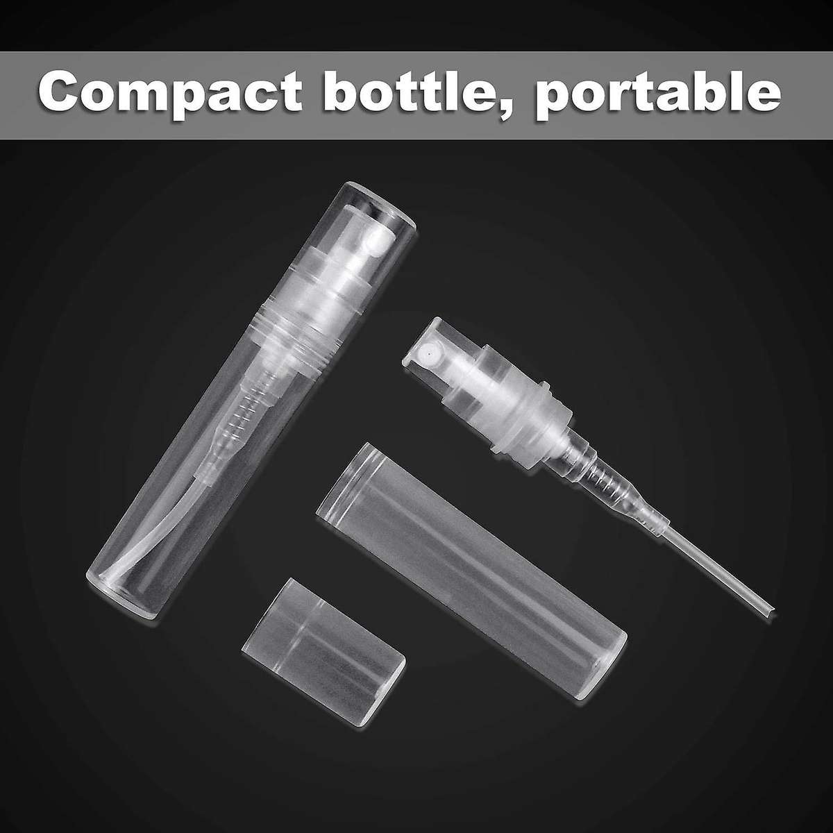 30pcs Clear 2ml Atomizer Plastic Bottle Spray Disposable Bottle