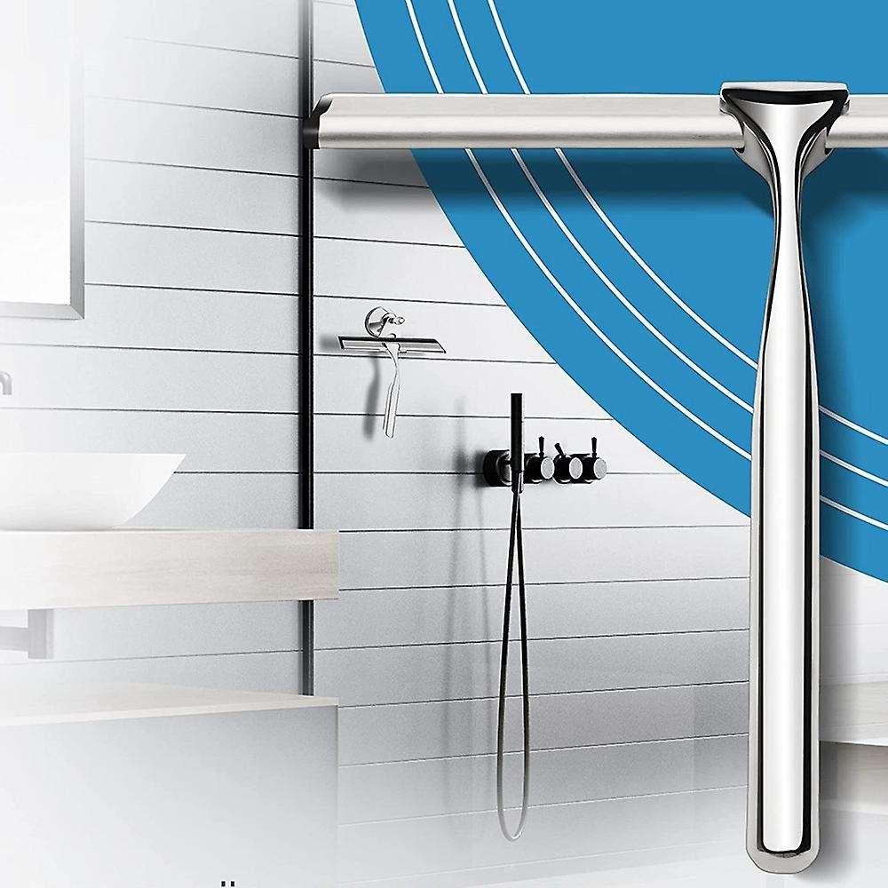 Premium Shower Squeegee Stainless Steel - 25 Cm with Wall Hanger