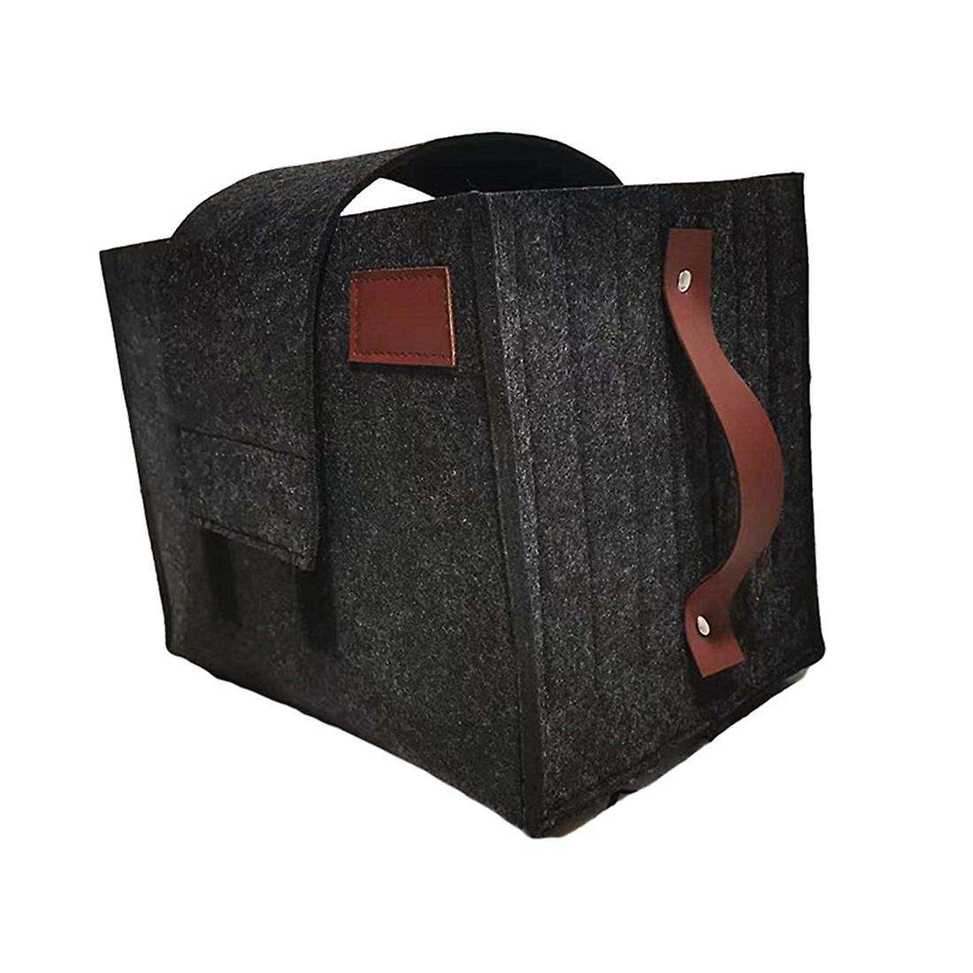 Foldable Plate and Bowl Holder Portable Felt Storage Bag for Home A