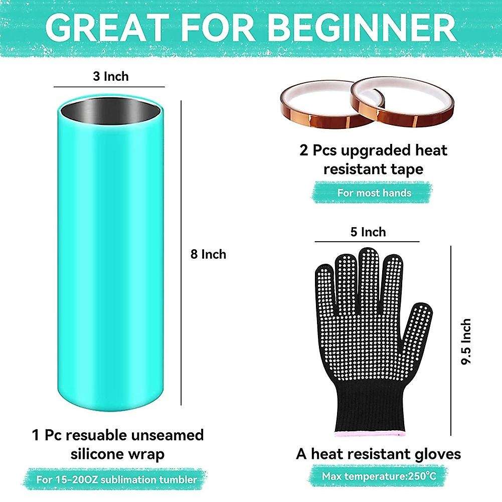 Silicone Bands for Sublimation Tumbler, for 20oz Skinny Blanks Cups