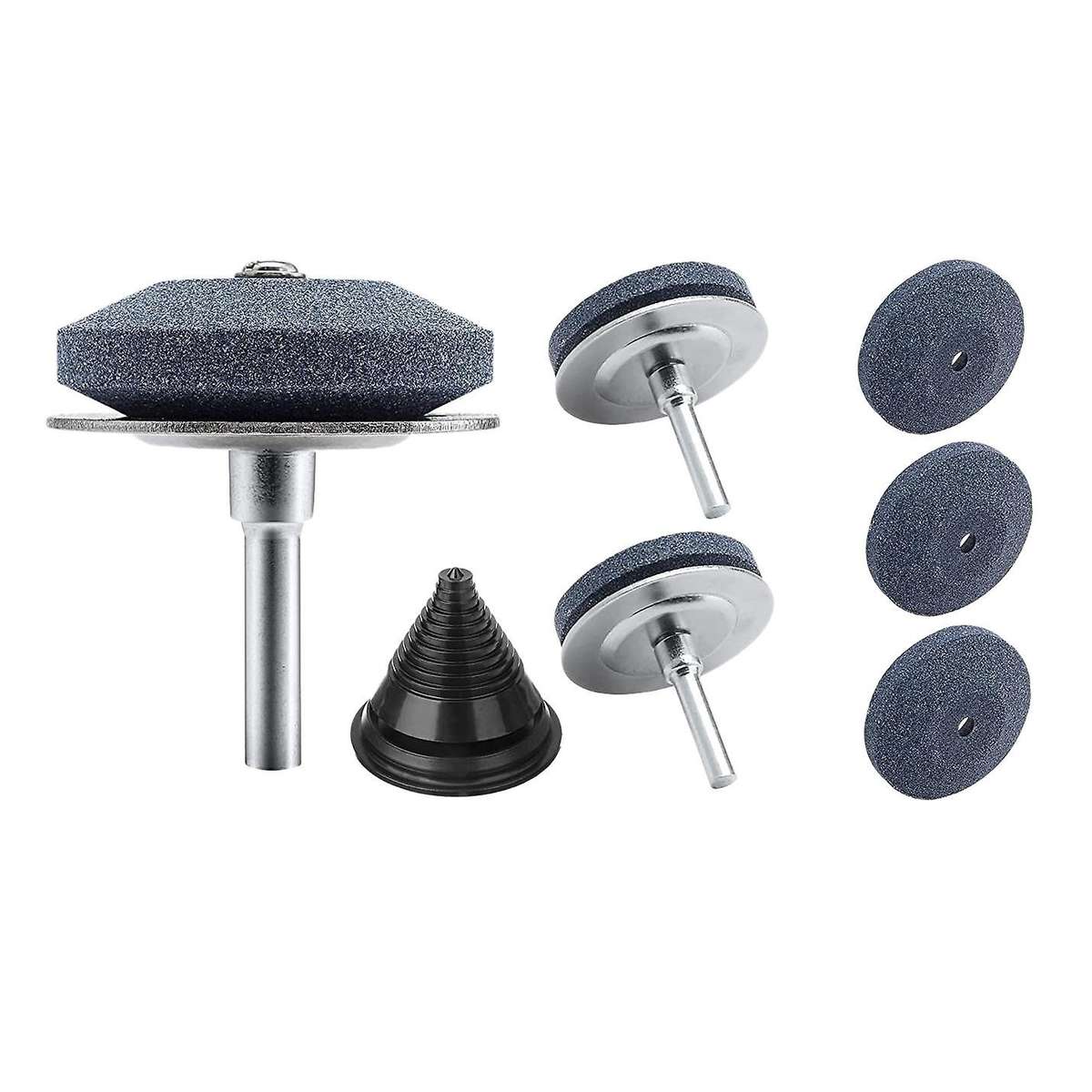7 Pcs Lawn Mower Blade Sharpener Multi-sharp Rotary Lawnmower