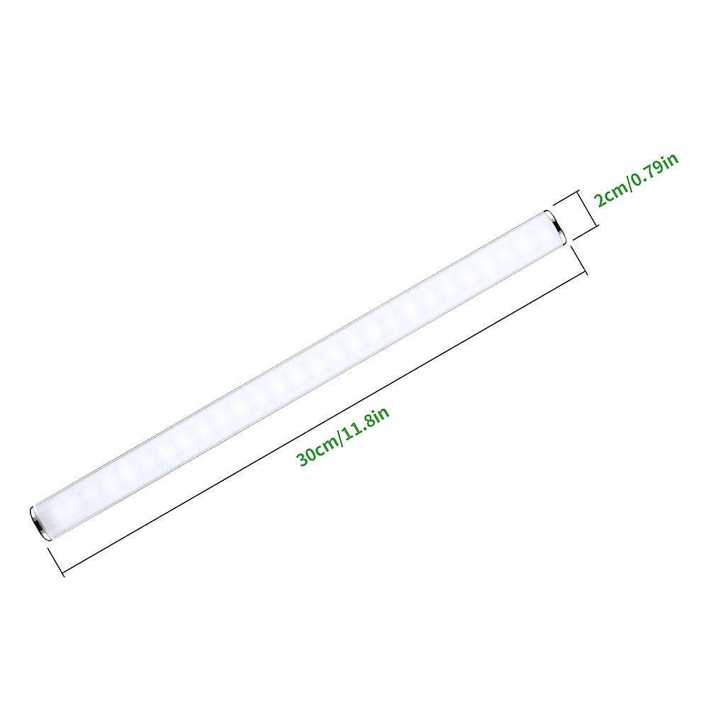 30cm Super Bright Led Light Mirror Light Press Switch Bar Warm White