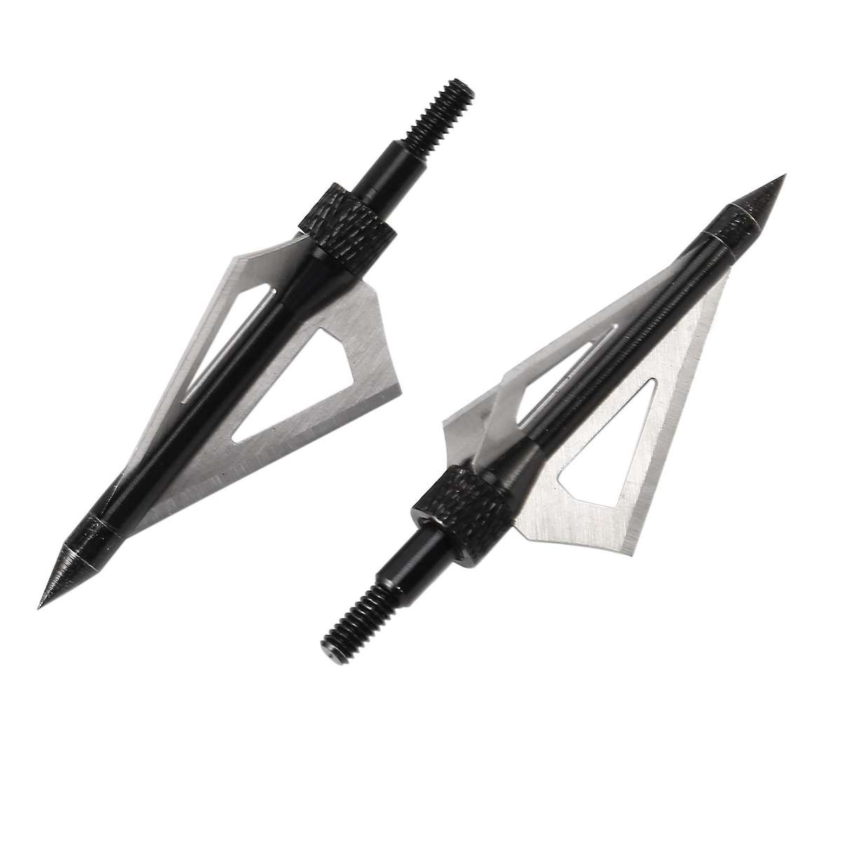 12pcs 3 Blades Hunting Archery Broadheads 100 Grain Heads Tips