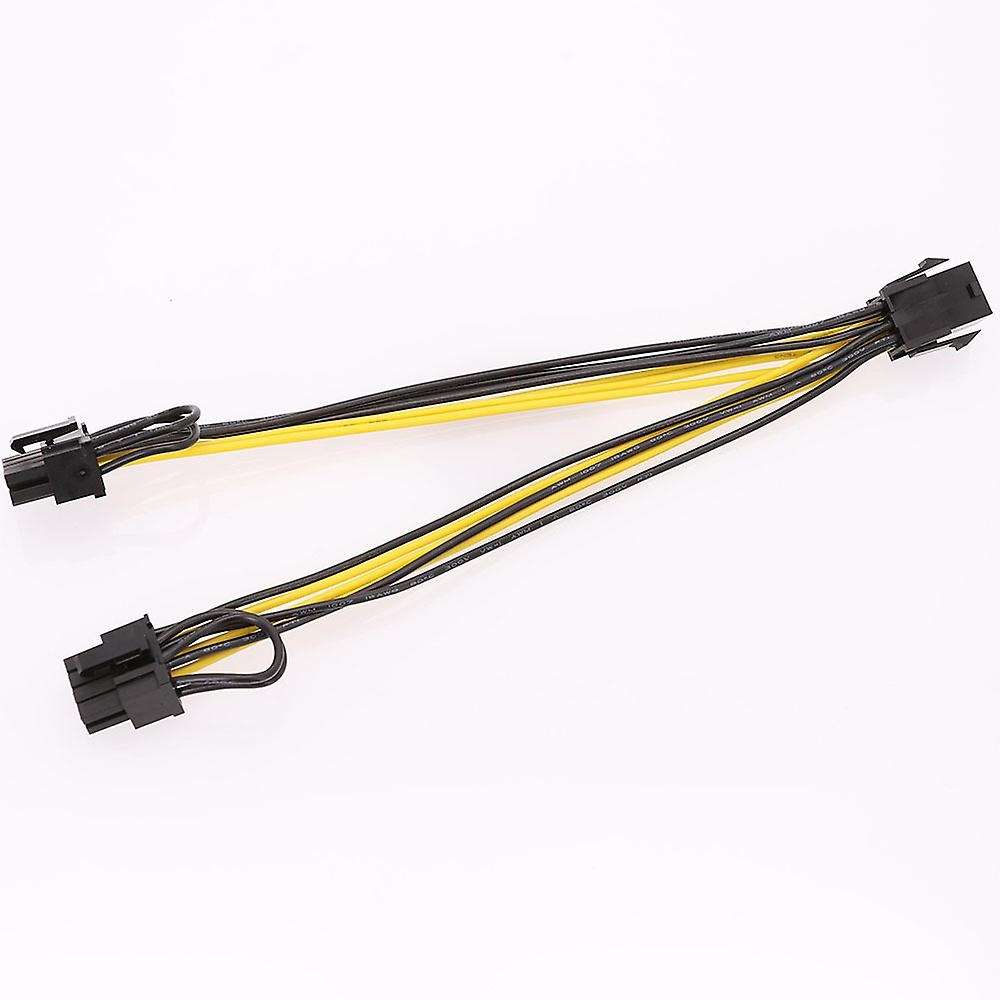 10pcs Pci-e 8p Female to Dual 8pin 6+2p Extension Cable 18awg Wire