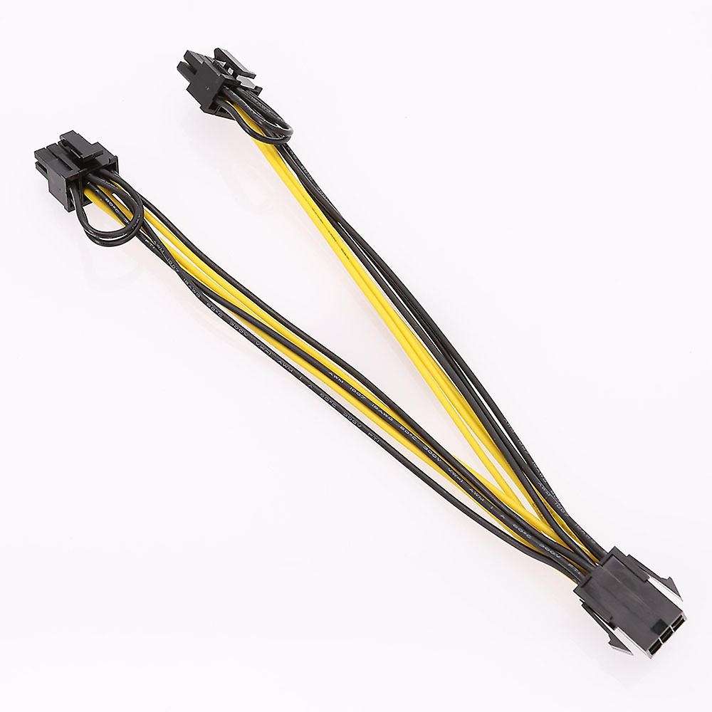 10pcs Pci-e 8p Female to Dual 8pin 6+2p Extension Cable 18awg Wire