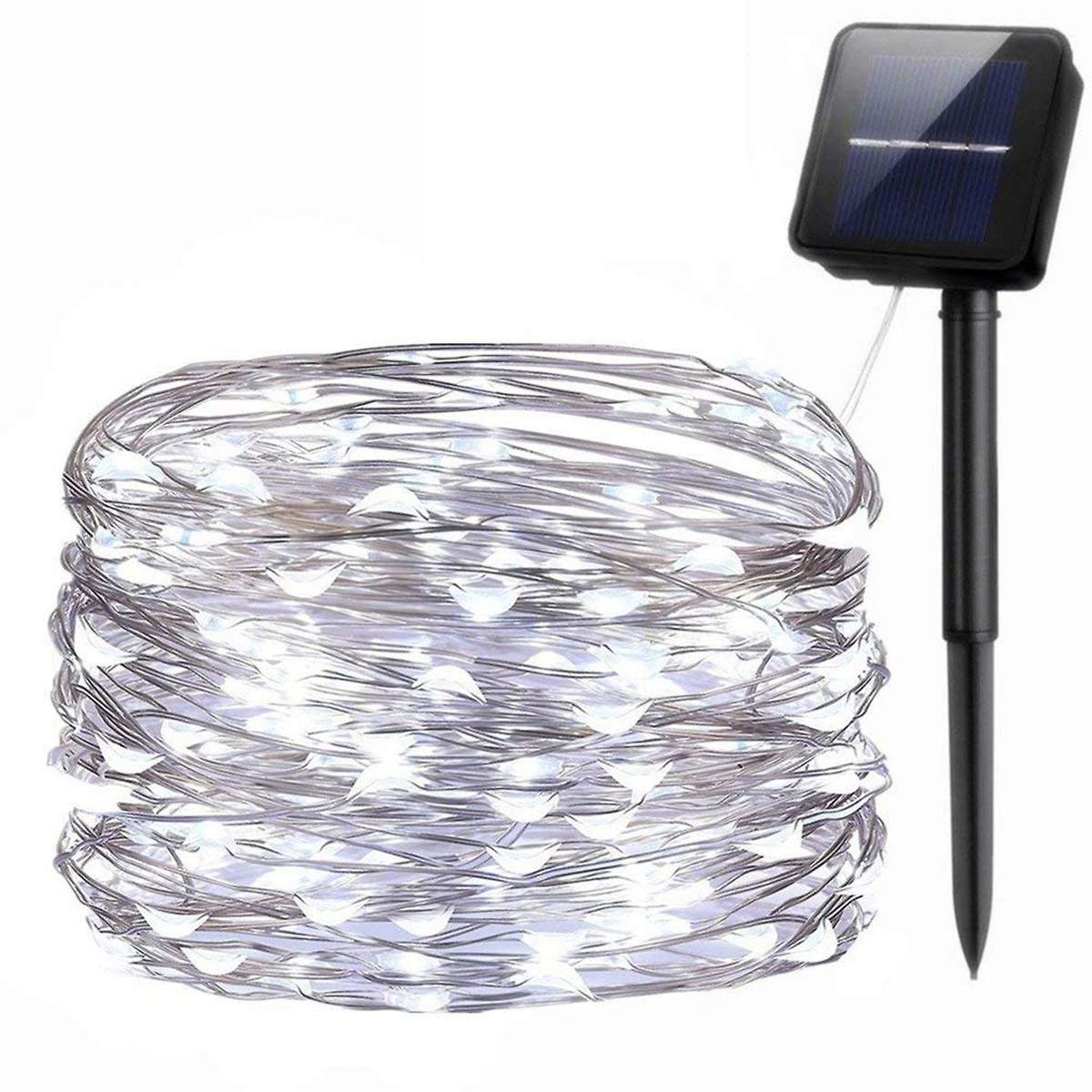 Solar String Lights, 10m 100led Outdoor String Lights(white)