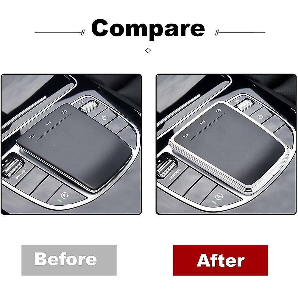 Car Tpu Center Control Multimedia Mouse Screen Protector Cover,silver
