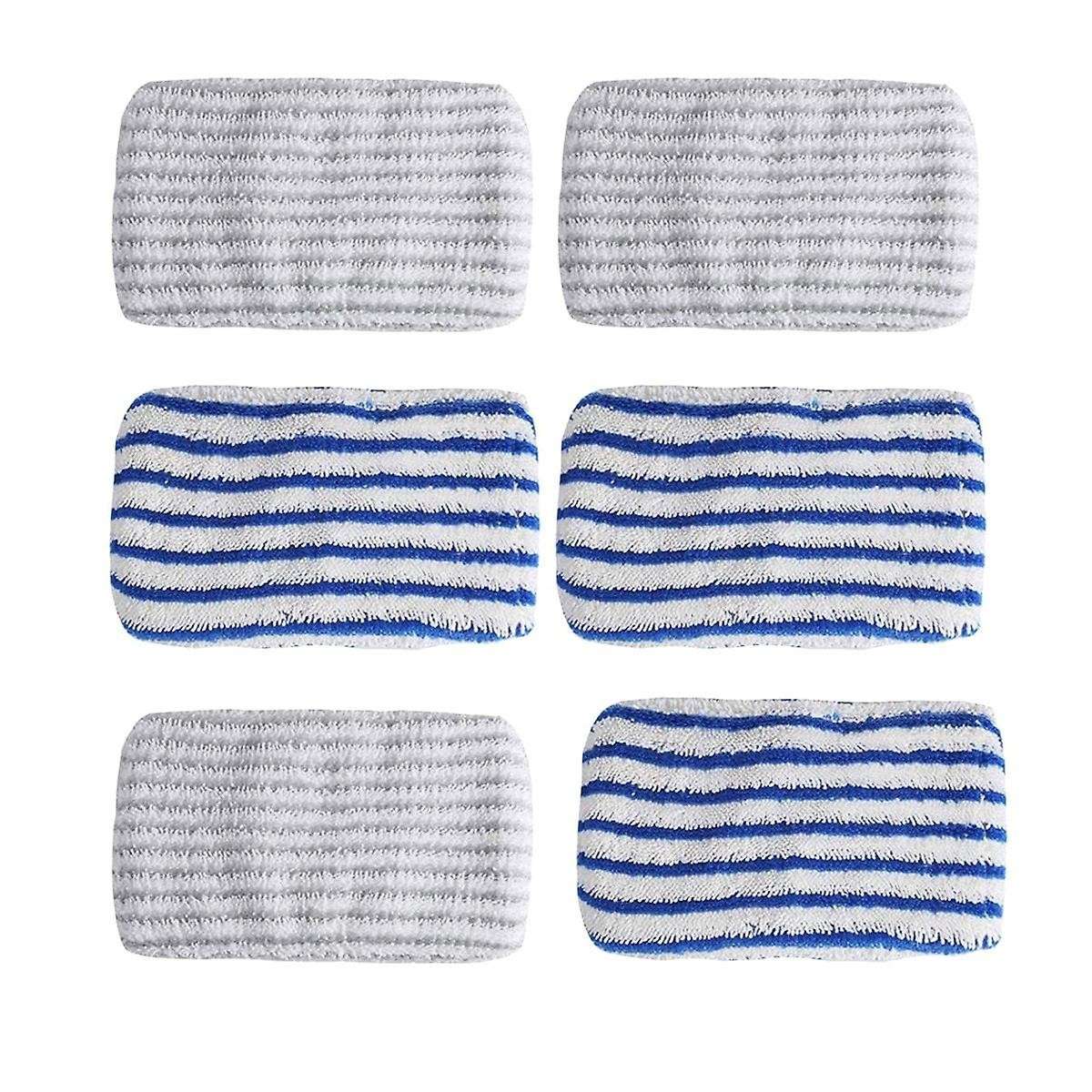 6 Pcs Microfibre Cloth Pads Replacement for Rowenta Clean&steam