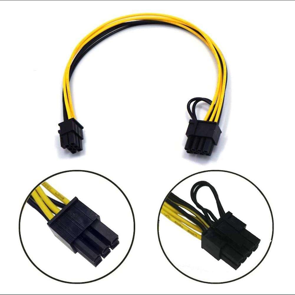 6-pin Pci-e to 8-pin (6+2) Pci-e Power Cord for Graphics Card Mining