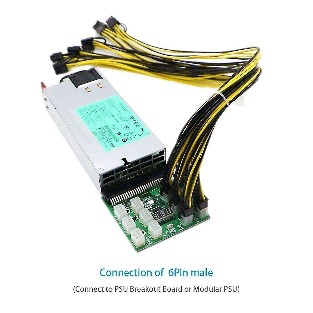 6-pin Pci-e to 8-pin (6+2) Pci-e Power Cord for Graphics Card Mining