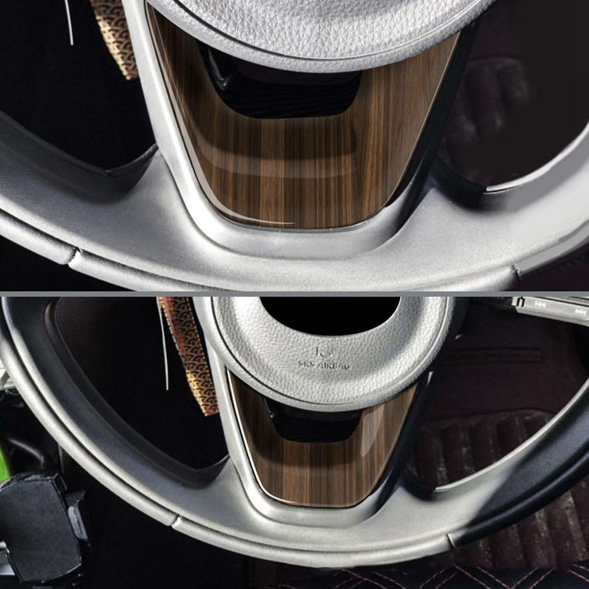 Car Steering Wheel Panel Decorative for Toyota Aqua Peach Wood Grain