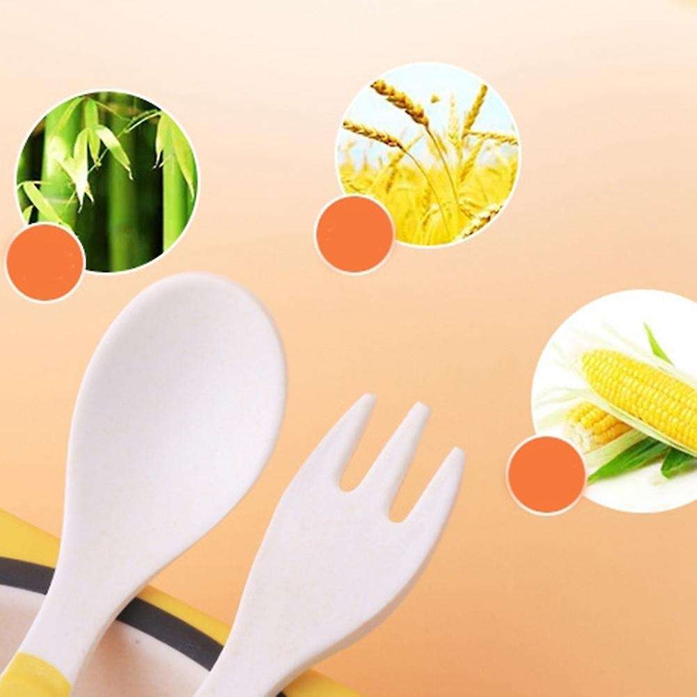 5pcs Baby Bamboo Bowl Baby Feeding Tableware New Year Gift Bowl Set,j