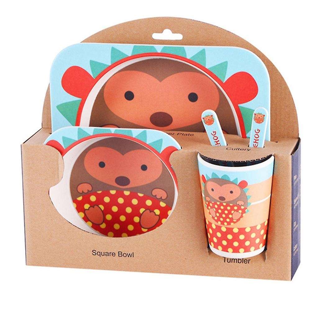 5pcs Baby Bamboo Bowl Baby Feeding Tableware New Year Gift Bowl Set,j