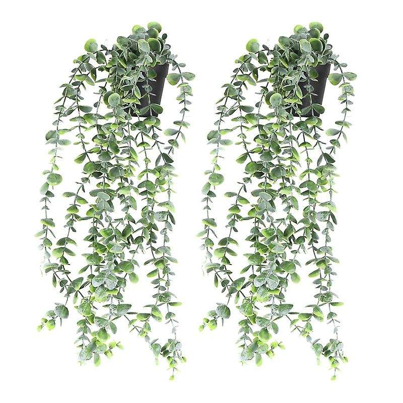 Artificial Potted Plants Fake Vine Hanging Leaves Home Kitchen Garden