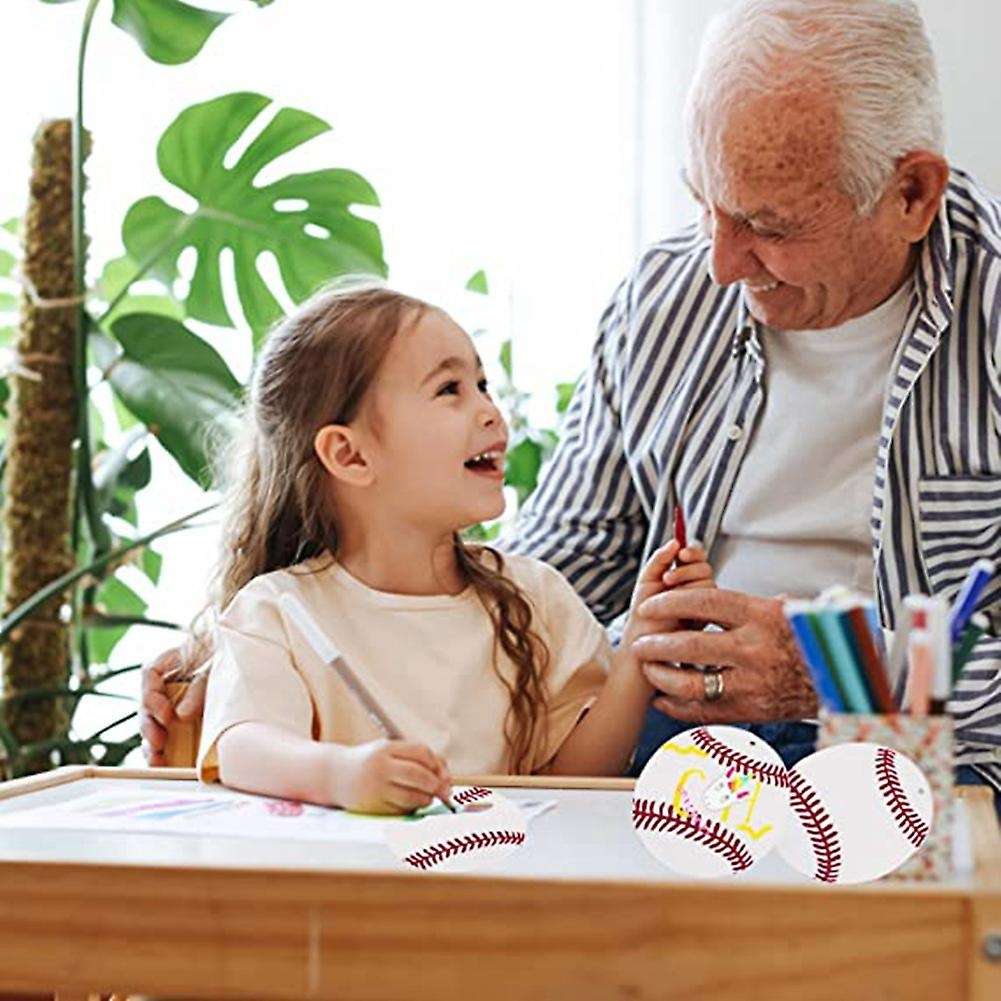 48pcs Softball Acrylic Keychain Blanks Kit,12 Softball Keychain ,a