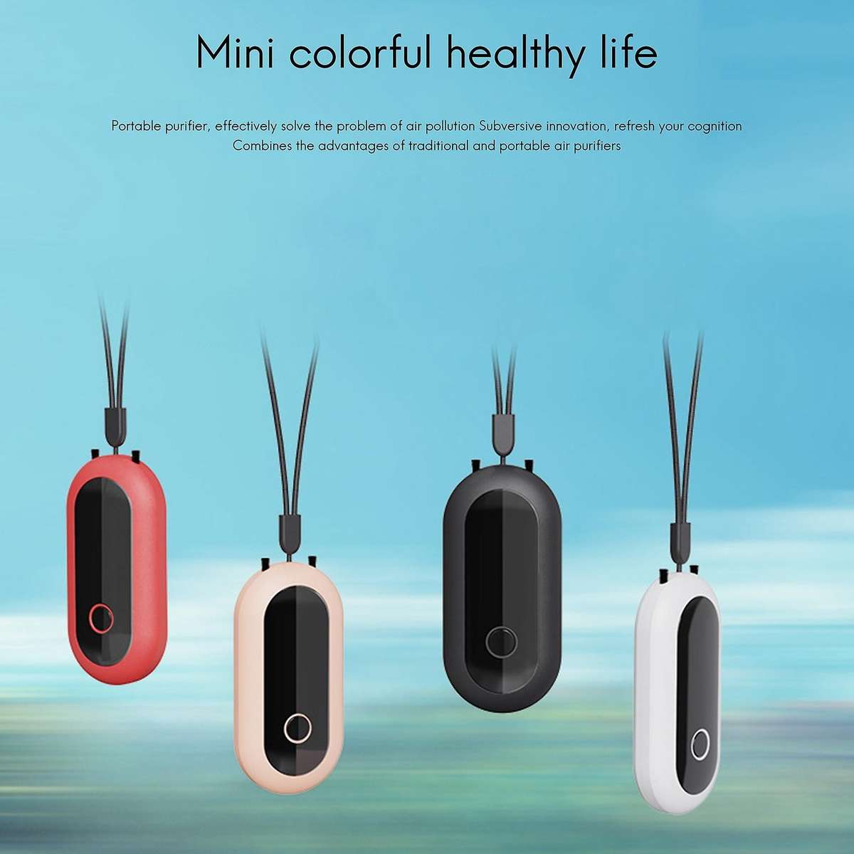 Lavalier Purifier 12 Million Negative Ion Generator Purifier Pink