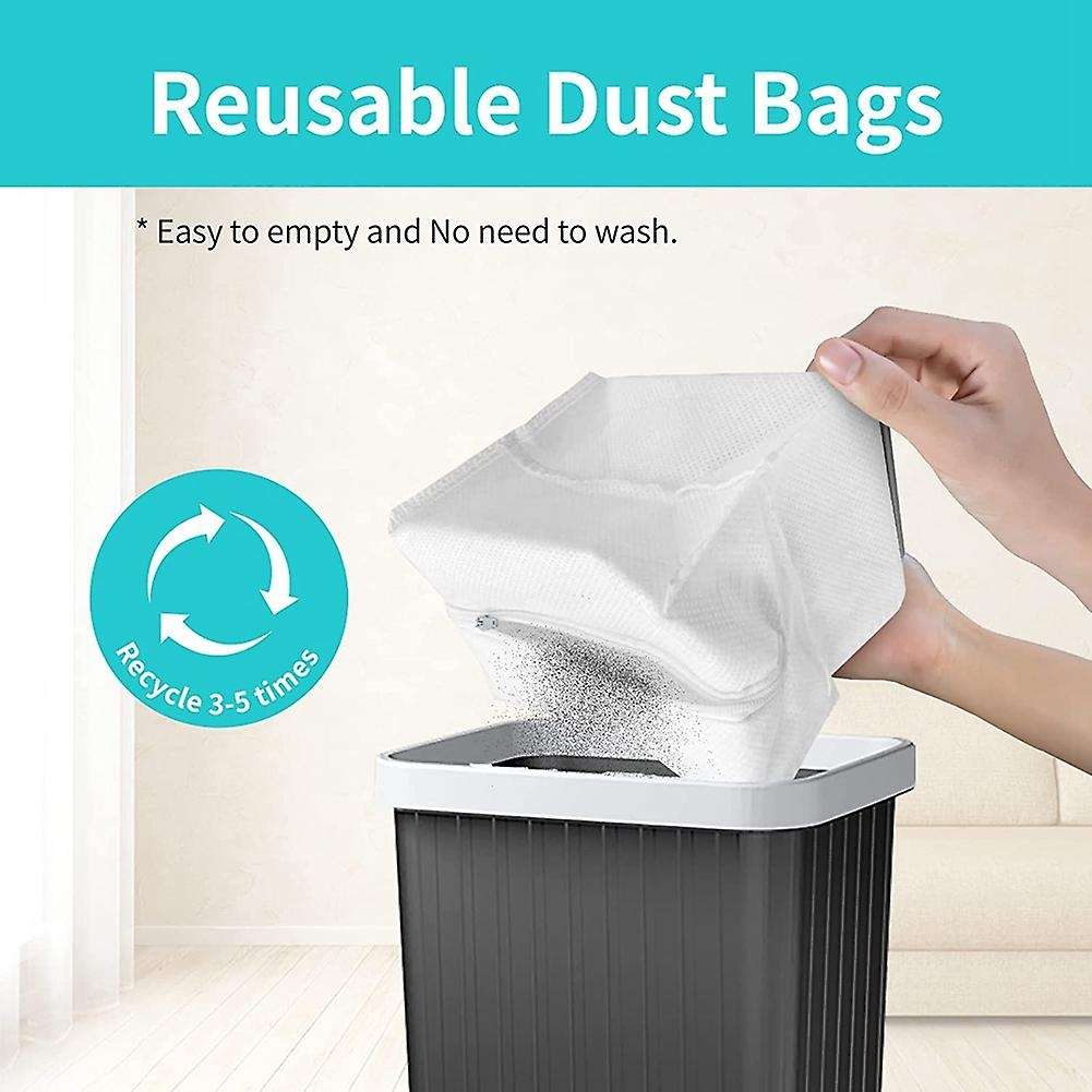 6 Pack Reusable Vacuum Bags for Irobot Roomba I & S & J Series