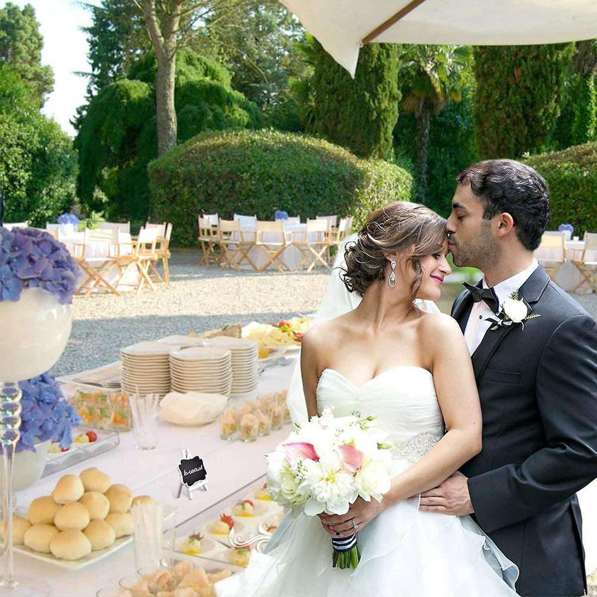 20pcs Wooden Small Chalkboard Signs with Easel Stand, Chalkboards