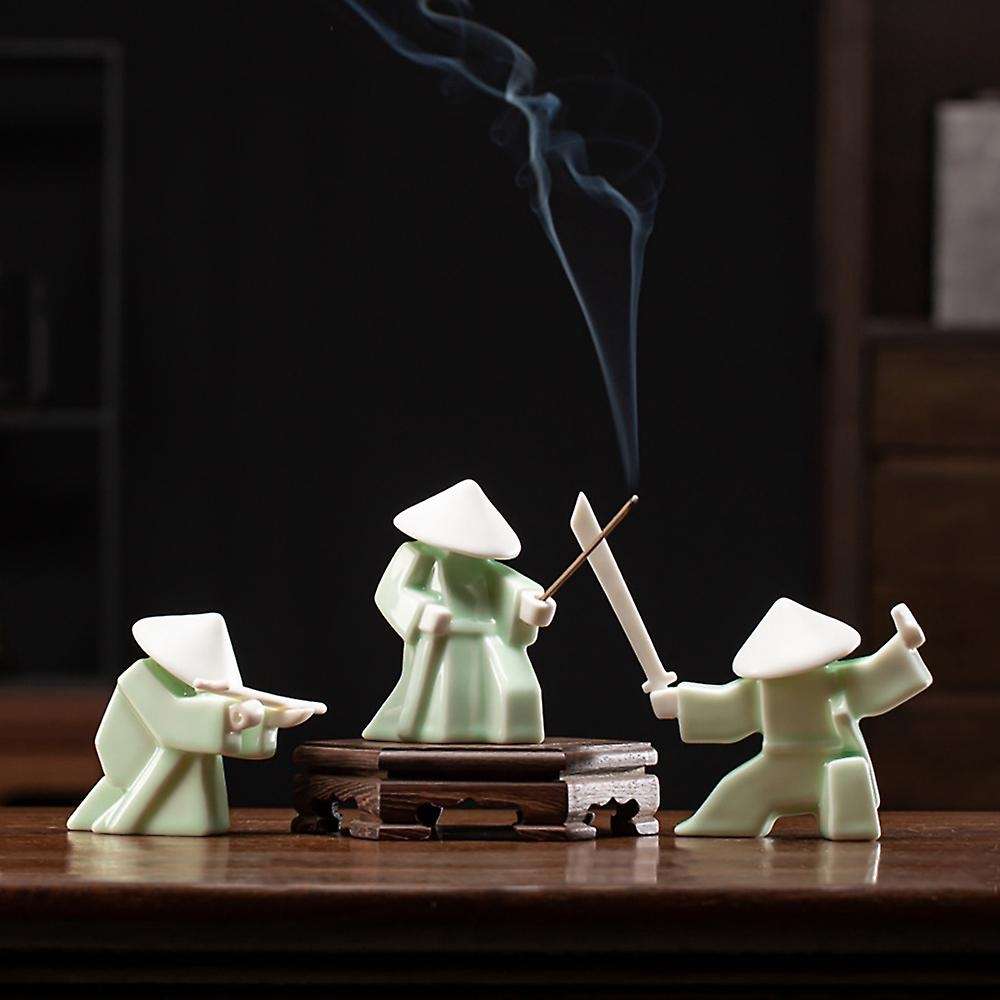 Figurine Incense Stick Tray Decor for Home Tea Yoga Studio Statue D