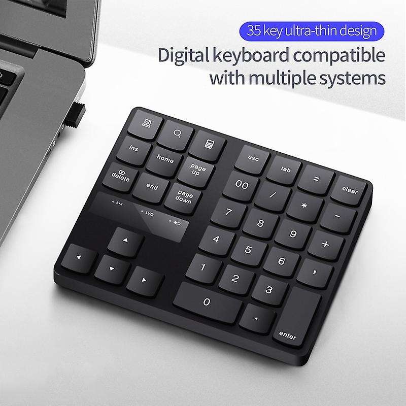 2.4g Wireless Numeric Keypad, with 35 Keys for Pc/laptop/macbook/imac