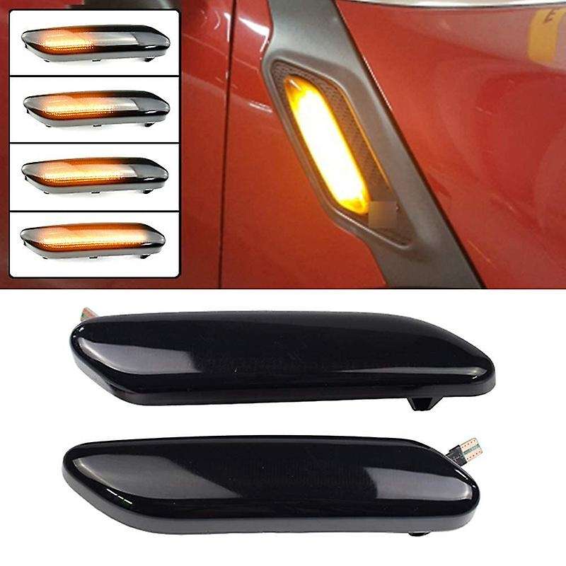 Dynamic Amber Led Front Fender Side Marker Light For-bmw Mini Cooper