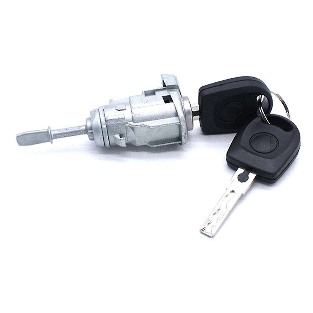 Left Front Driver Door Lock Cylinder with 2 Keys for Golf 1997-2006