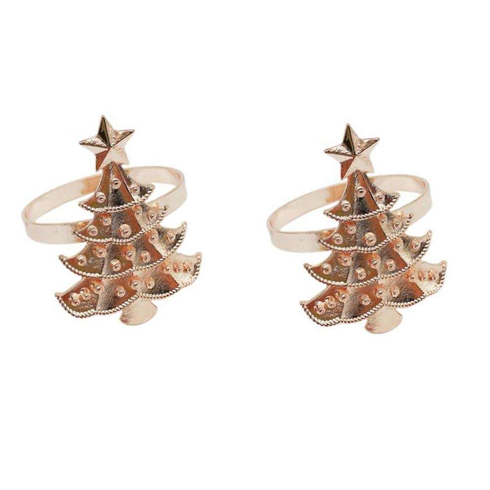 6pcs Rose Gold Christmas Tree Wedding Home Xmas Party Table Decor