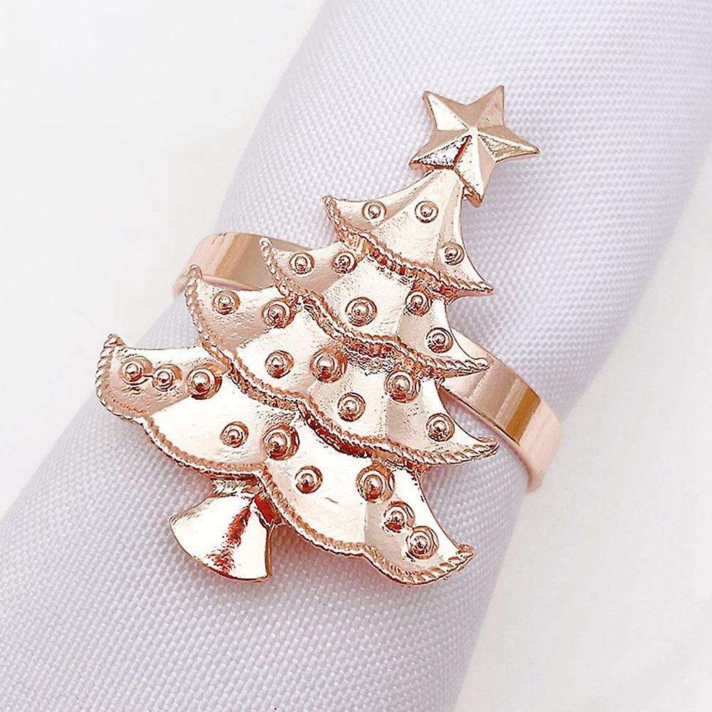 6pcs Rose Gold Christmas Tree Wedding Home Xmas Party Table Decor