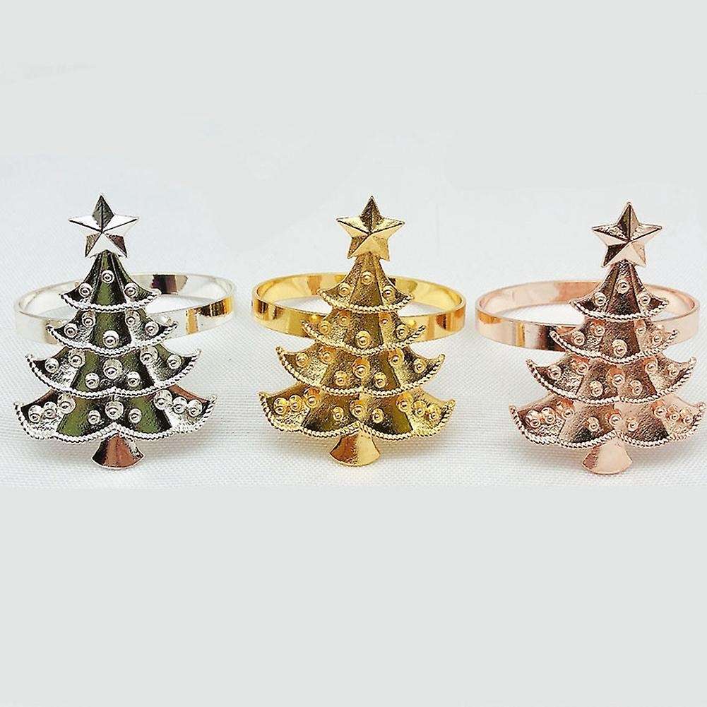6pcs Rose Gold Christmas Tree Wedding Home Xmas Party Table Decor