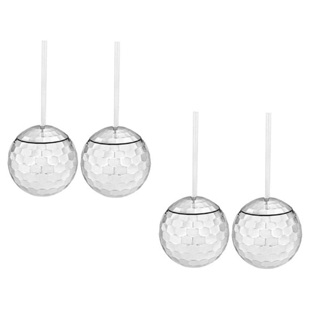 Set Of 4 Disco Ball Cup Cocktail Cup for Party Drinking Beverage C