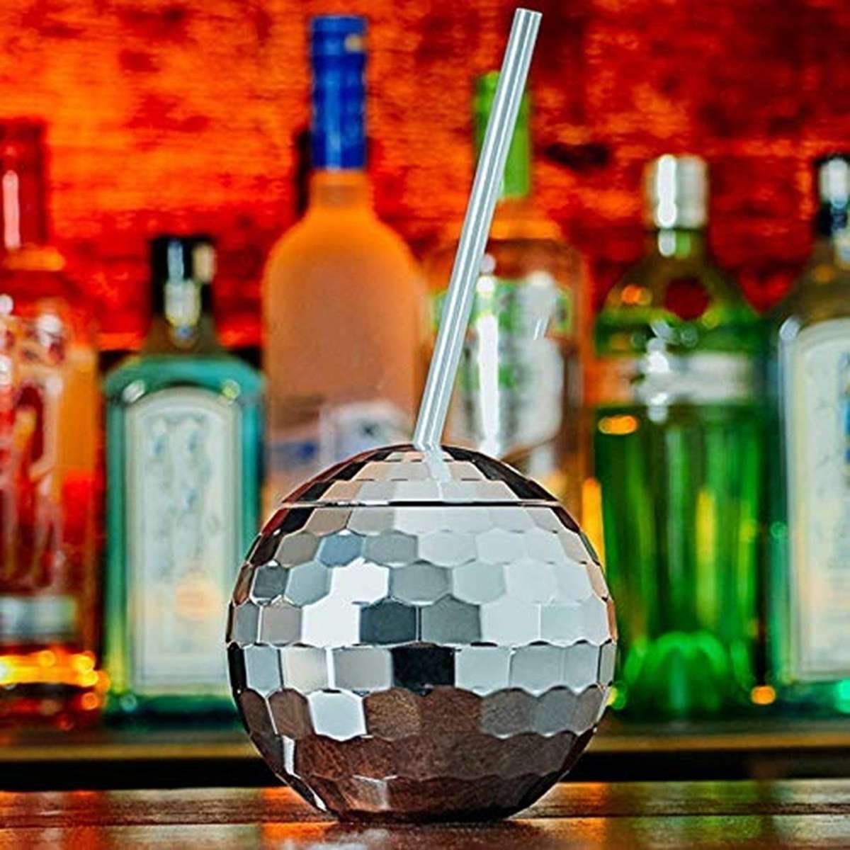 Set Of 4 Disco Ball Cup Cocktail Cup for Party Drinking Beverage C