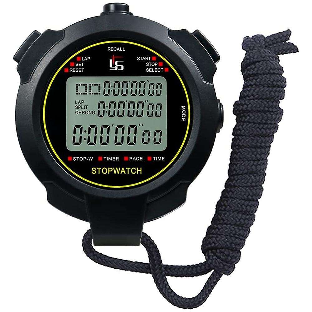 Digital Sports Stopwatch, 10lap /split Memory Stopwatch Count Down