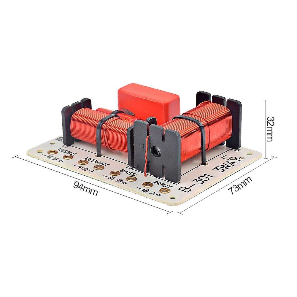 2pcs 150w 3way Audio Speaker Crossover Treble+midrange+bass Crossover