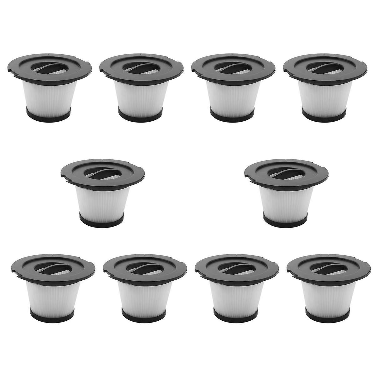 10 Pack Hepa Filter Replacement Set for Moosoo K17 Cordless Vacuum