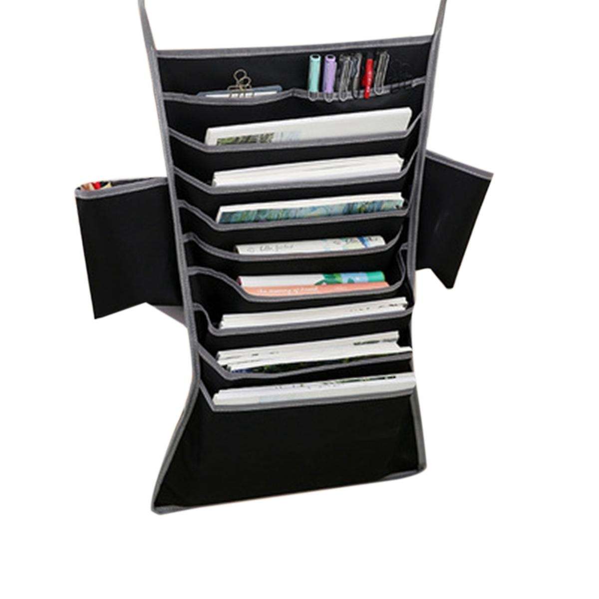 Oxford Cloth Book Storage Bag Multi Pockets Student Learning D