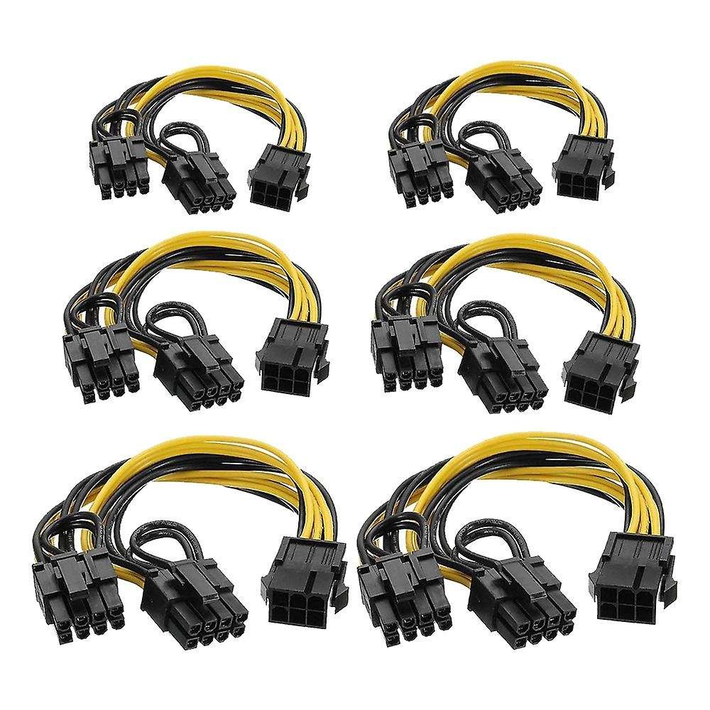 6 Pin to Dual Pcie 8pin Graphics Card Pci Express Adapter Power Cable